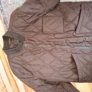 J. Crew Chocolate Quilted Puffer Jacket
